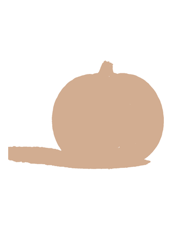 Lightest stencil layer of the Halloween pumpkin